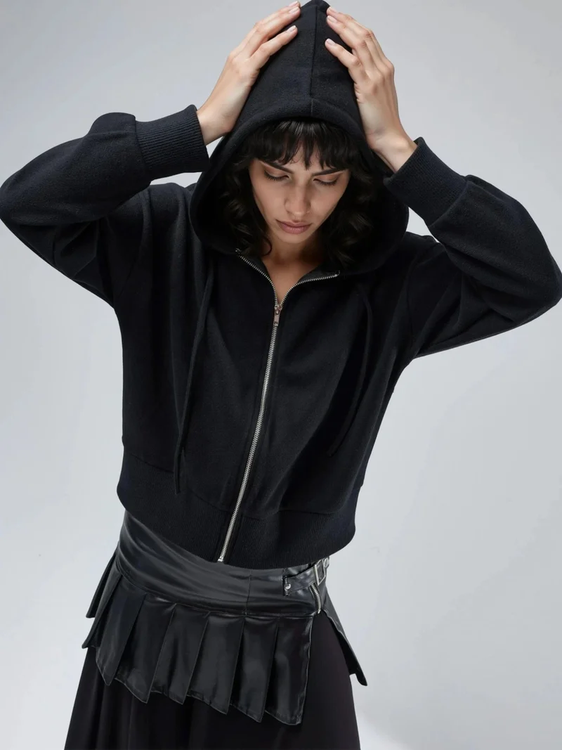 Busem BUSEM Hooded Zipper Jacket with Pockets